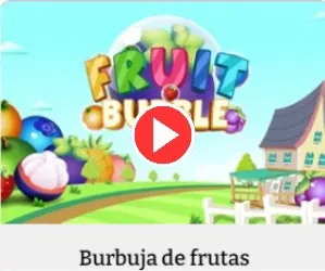 juego de burbujas de frutas