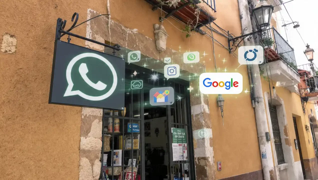El cliente primero mira el celular