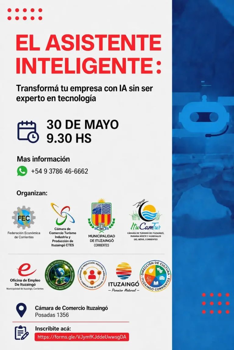 capacitación IA Cámara de Comercio de ituzaingo